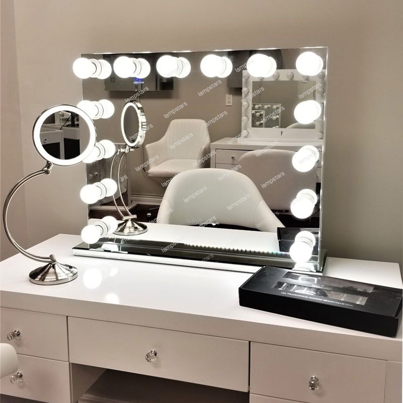 Large Light Up Vanity Mirror Off 63, Large Desktop Vanity Mirror