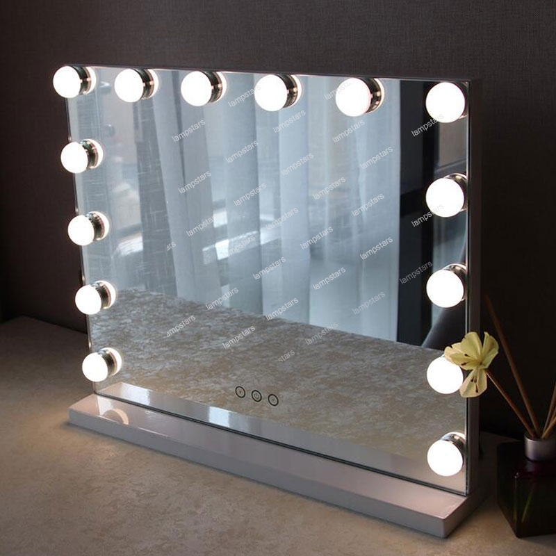 Hollywood Light Up Mirror Vanity Large Size Vertical Style Lampstars Hollywood Light Up Mirror Vanity Large